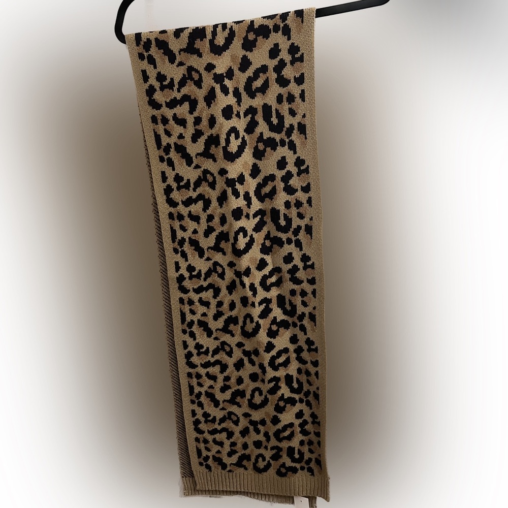 J Crew Leopard print scarf